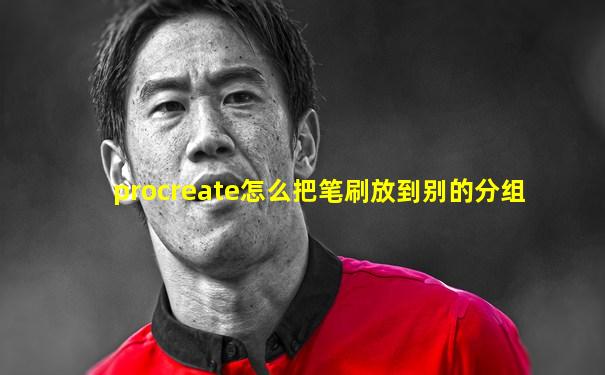 procreate怎么把笔刷放到别的分组